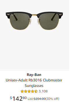 Ray-Ban sunglasses on sale